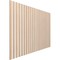 Ekena Millwork 48H x 1/4T Adjustable Wood Slat Wall Panel Kit w/ 2W Slats, Red Oak contains 22 Slats SWW66X48X0250RO - alternate 4
